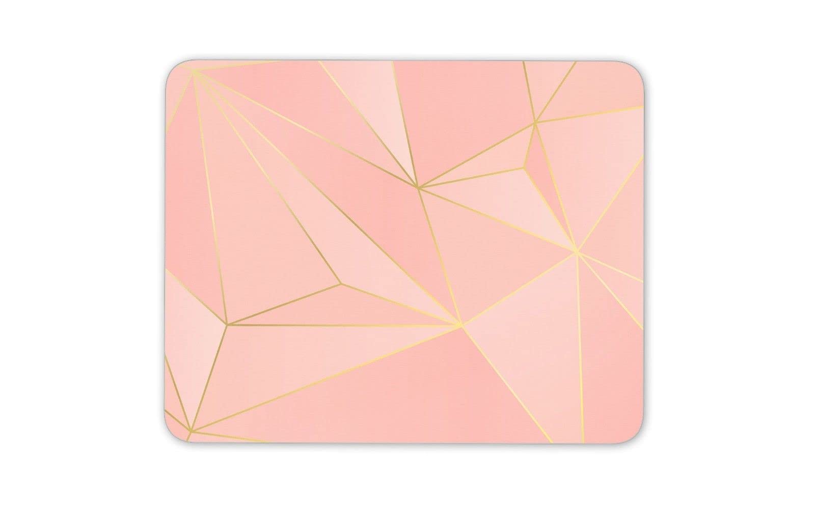 MIKKA Pink Art Deco Mouse Mat Pad - Gold Pretty Girls Art Student Computer Gift #14887