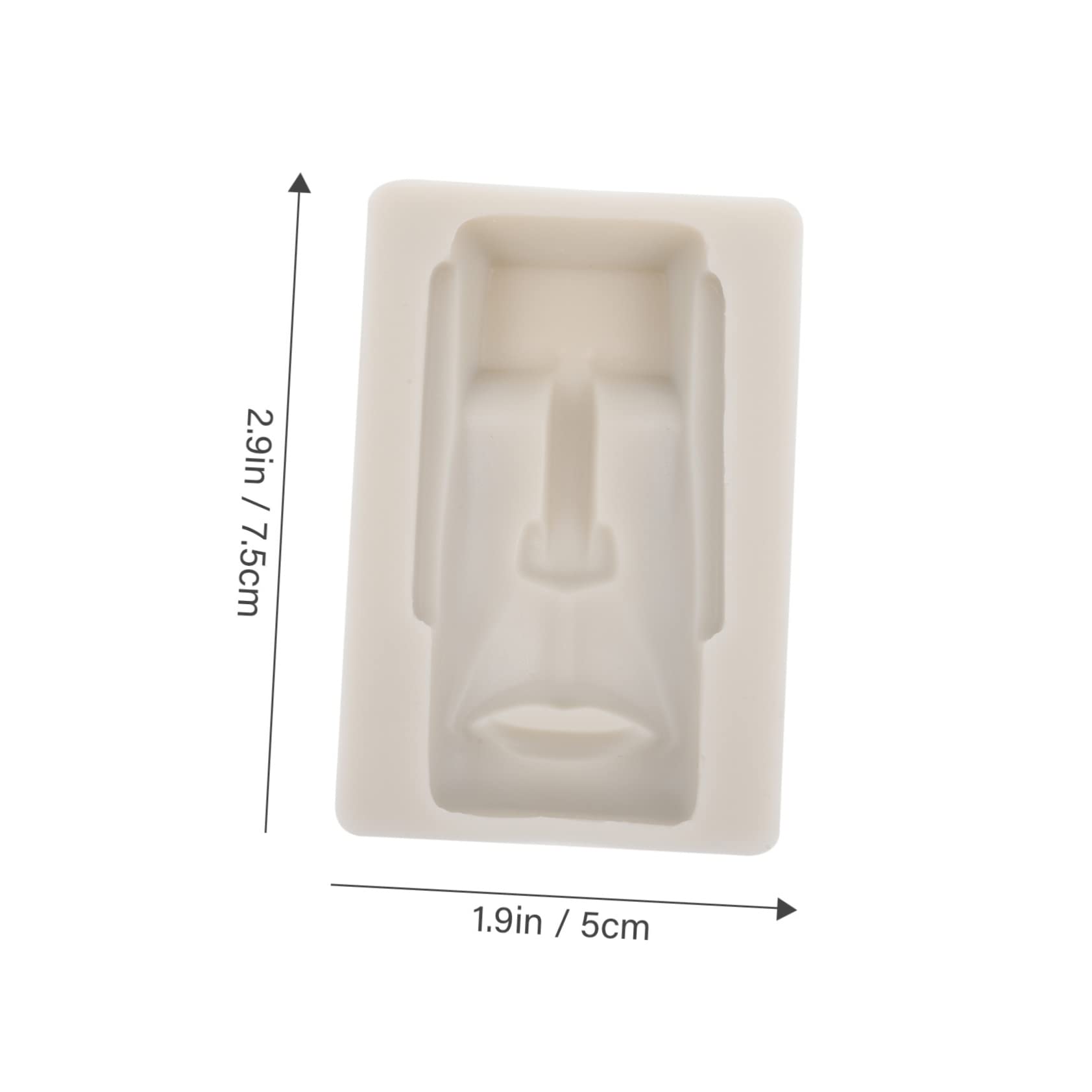 TOPBATHY 4pièces Moule Silicone Moai Pour Chocolat Et Gâteaux Pour Pâques Et Décorations De Desserts Pratique Et Moule à Chocolat Silicone De Qualité Alimentaire
