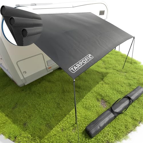 Tarpofix® Auvent Fourgon 3 x 2,4 m | Store Banne Camping-car Déperlant avec Multi Keder | Protection Solaire, Solette & UV60+ | Auvent Caravane Résistante...