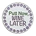 Giggle Golf Bling Golf Ball Marker with Magnetic Hat Clip – Putt Now Wine Later Sparkly Marker for Women Golfers – Fun Golf Gift with Organza Bag & Bonus Hand Cream