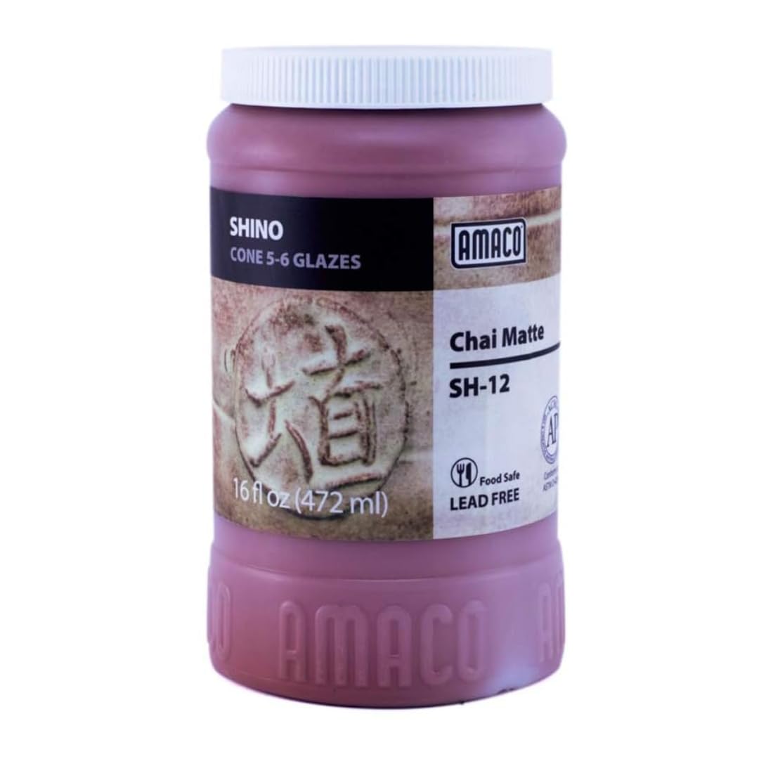 Amazon.com: AMACO Shino SH-12 Chai Matte High Fire Glaze Pint, 16