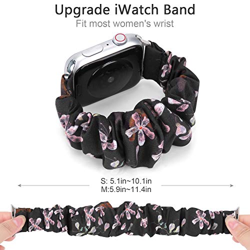 Image of Greatfine Scrunchie Band Compatible with Apple Watch Bands 38mm 40mm 41mm 42mm 44mm 45mm 46mm 49mm Women, Elastic Scrunchie Watch Strap for iWatch Watch Series 11 10 9 8 7 6 5 4 3 2 1 SE 3 2 Ultra 3 2