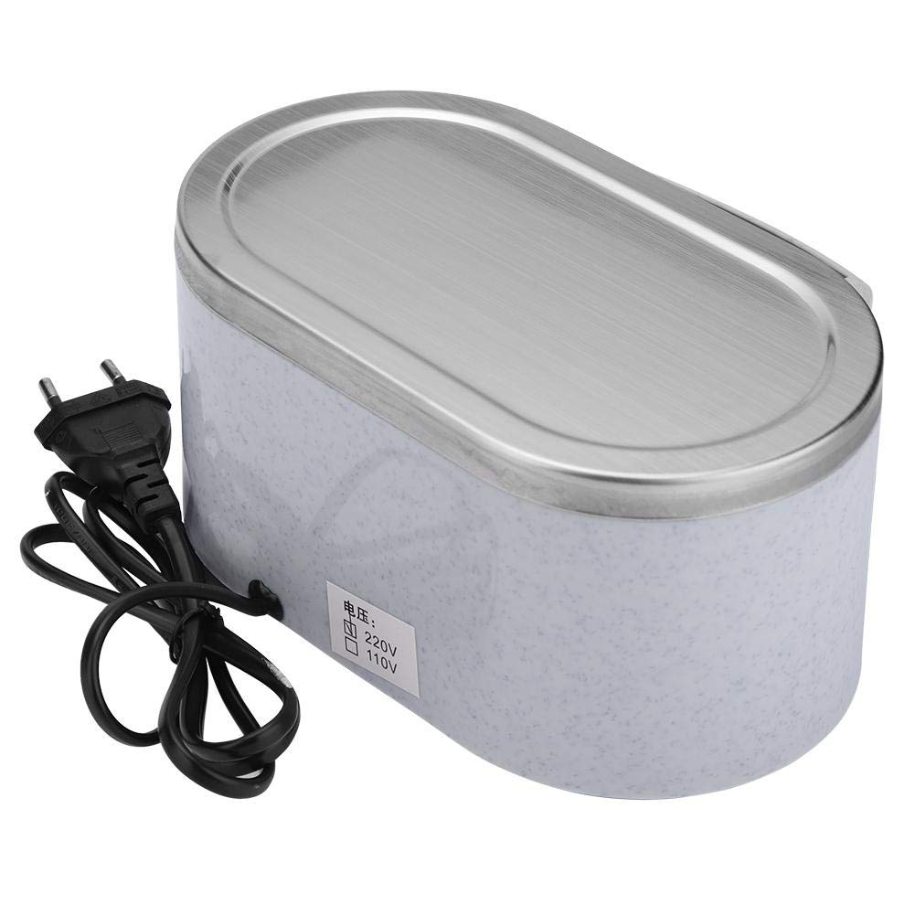 Limpiador Ultrasónico, Acero Inoxidable 600 ml Limpiador Profesional Rápido y Potente de Joyería Máquina de Limpieza Gafas Resistente y Duradera para Anillo Collar Anteojos Espejo Piezas Metal etc(UE)