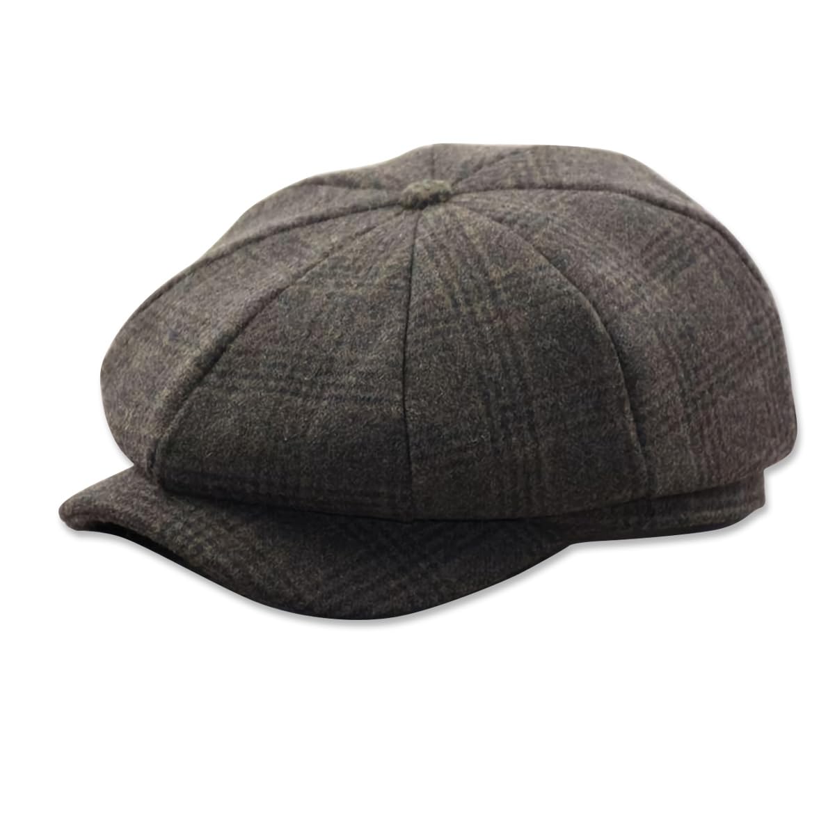 LumiSyne Vintage Berretto Piatto Coppola Uomo Donna 8 Pannelli Cappello Baker Boy Tweed a Spina di Pesce Misto Lana Regolabile Baschi Scozzesi Berretto Gatsby Newsboy cap Cappellino Autunno Invernale