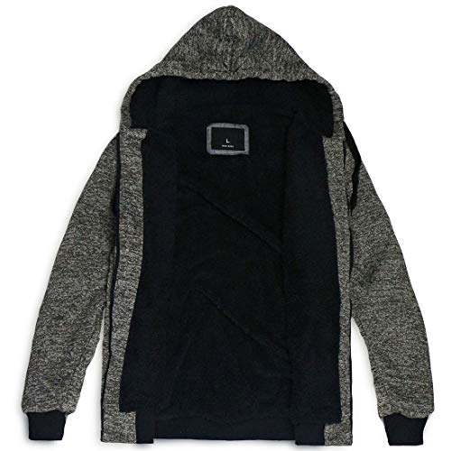 Image of Gary Com Heavyweight Sherpa Hoodies for Men, Thick Fleece Lined Full Zip Up Winter Warm Sweatshirts Work Jackets