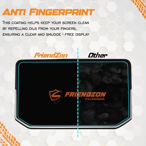 Image of FriendZon Screen Guard For Hero Xtreme 250R TFT Digital Meter [2025] | Anti-Bubble | Scratch Resistant | HD Clear | Anti-Fingerprint | TFT Instrument Display Protector | Xtreme Accessories [Not Tempered Glass] (Pack of 1)