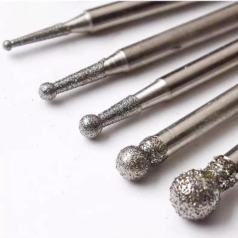 Set de 11 herramientas de corte con cabeza diamantada miniatura 2