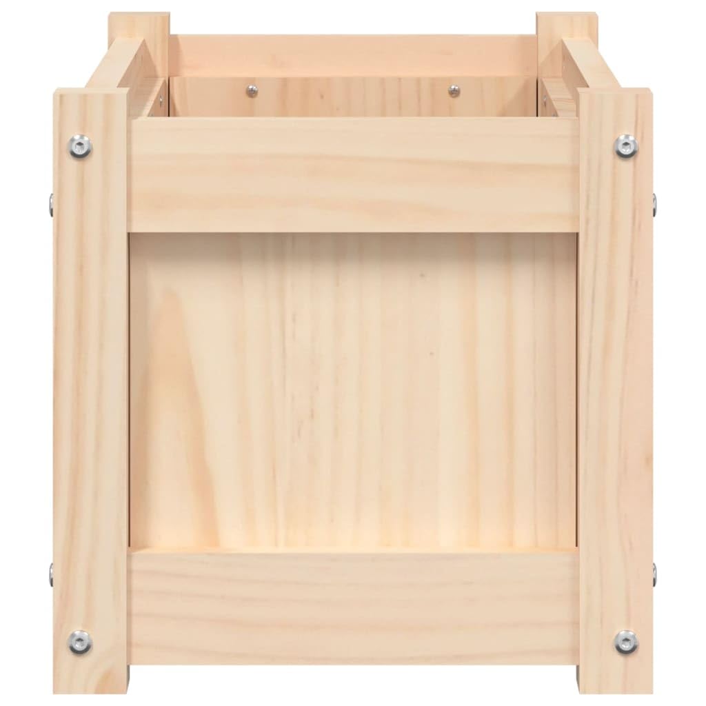 Pflanzkübel aus massivem Kiefernholz 60x31x31 cm, wetterfest und winterhart, ideal für Gemüse, Blumen, Kräuter, Balkonkasten, Terrasse, Indoor und Outdoor Nutzung