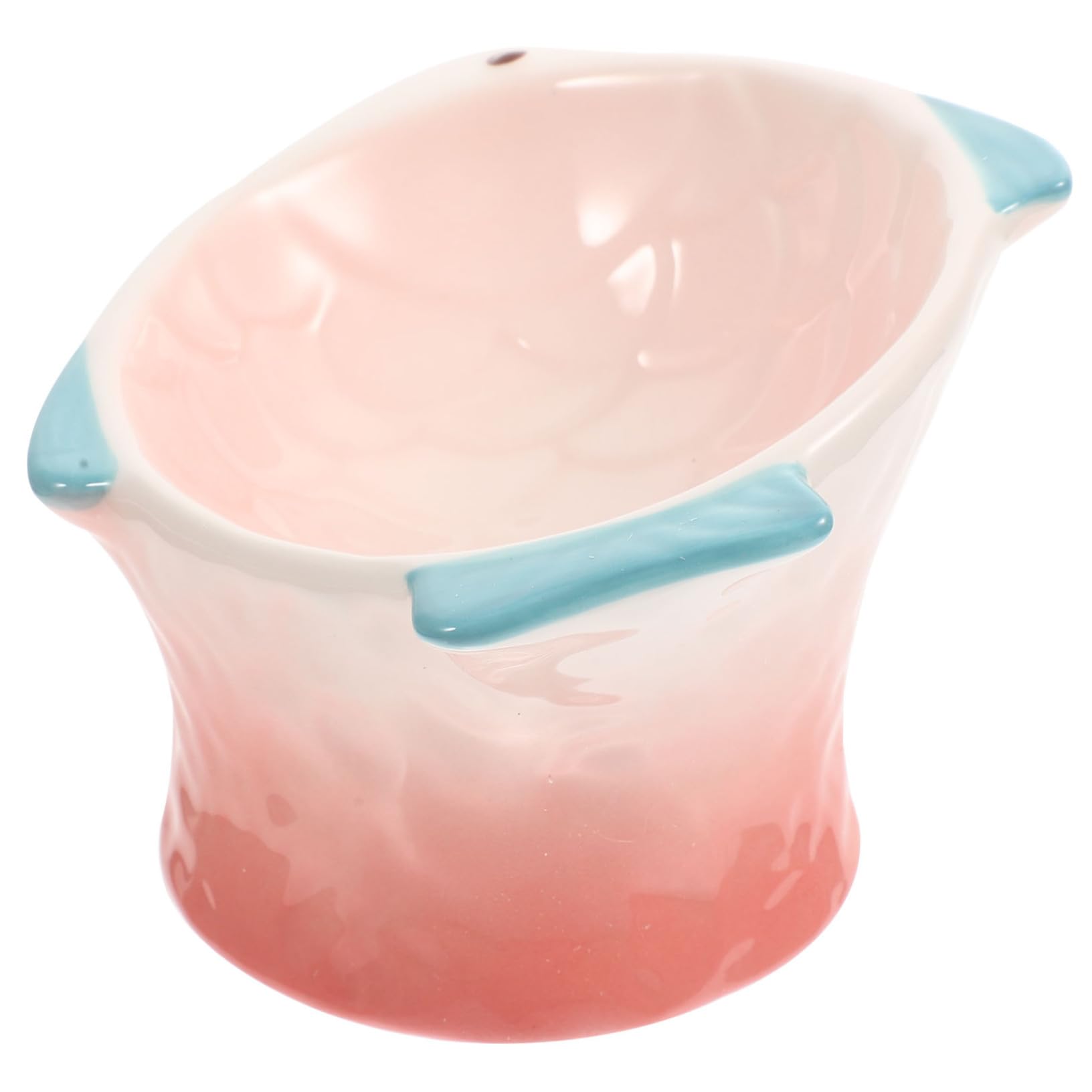 UPKOCH Ciotola per Gatti Rialzata in Materiale Ceramico Rosa Creativa per Cibo e Snack, Facile da Pulire per Gatti e Cani