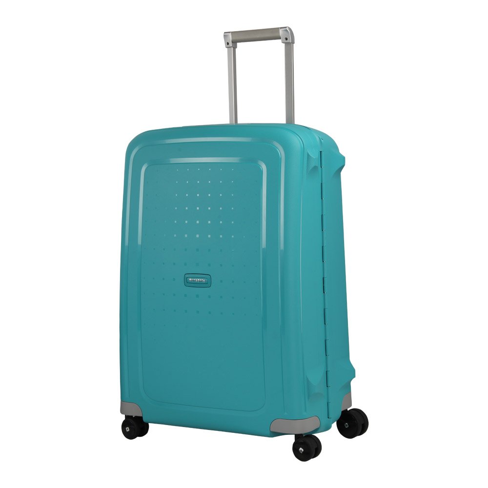 Samsonite S'Cure - Valigia Spinner M, 69 cm, 79 L, Blu (Aqua Blue)