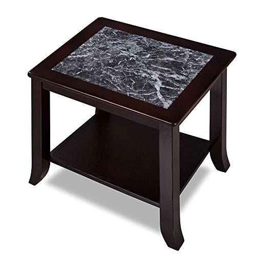 SLEEPLACE Loyal Natural Marble Top Coffee End Sofa Office Table, Basic