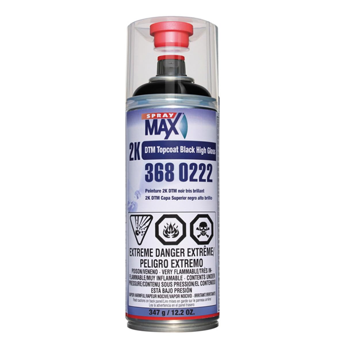 Spray max 3680222, DTM Topcoat Black High Gloss