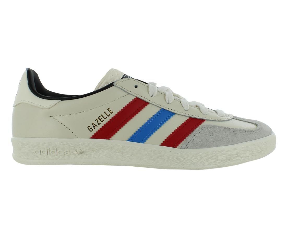 adidas Gazelle Indoor Mens Shoes, Chalk White/Better Scarlet/Core Black, Size 7