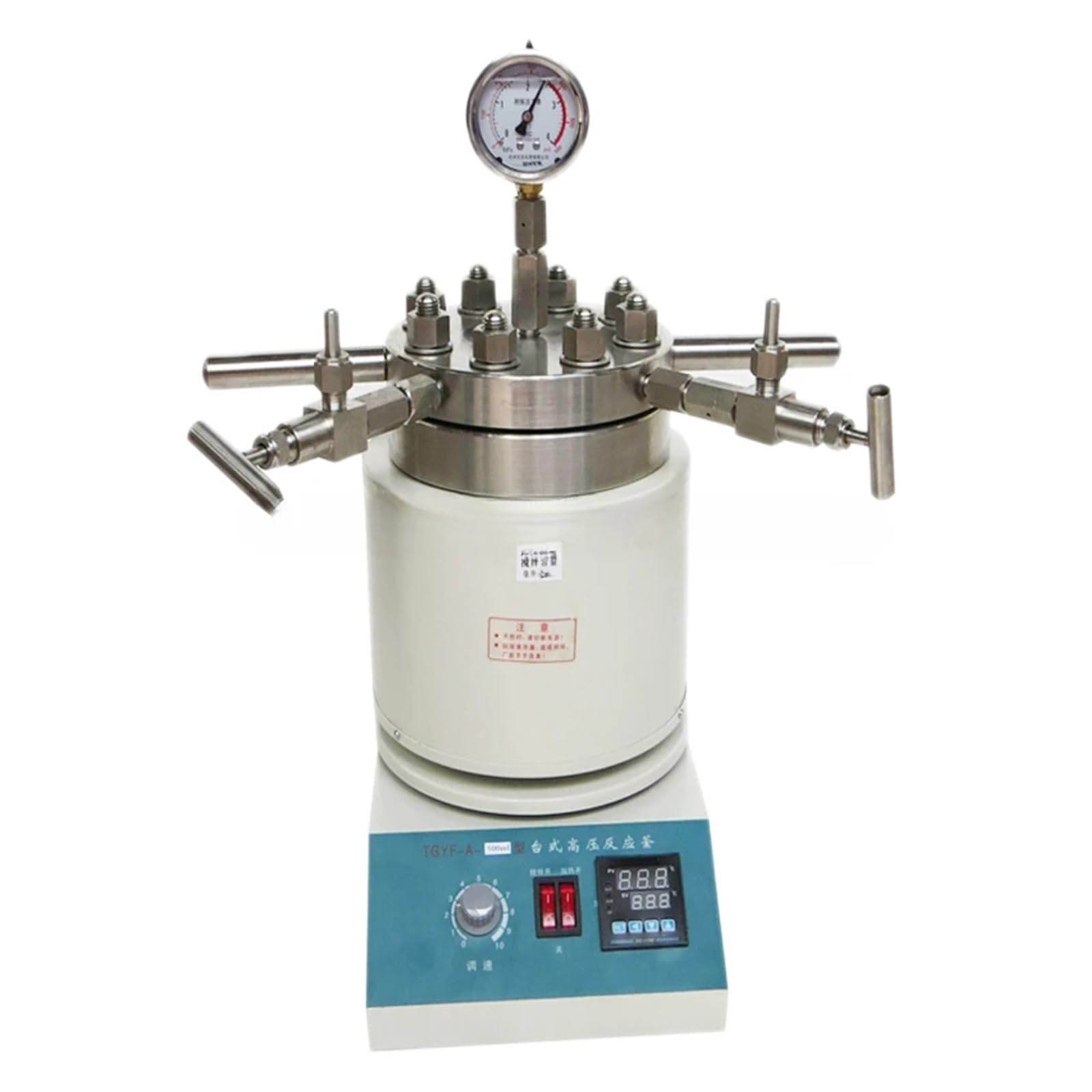 Reaktor autoklawowy hydrotermalny CDF-0.25L reaktor do syntezy hydrotermalnej w autoklawie 10Mpa stołowy wysokociśnieniowy czajnik reakcyjny ze stali nierdzewnej 1 szt