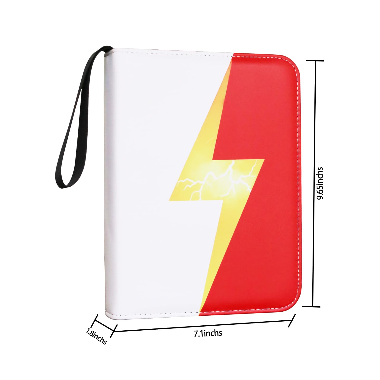Fweel Trading Card Binder 4-Pocket Album Holds 400 Cards, Red, 4 Pocket - Image 4