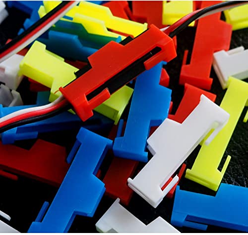50pcs/lot Servo Extension Cable Buckle Clip Plastic Servos Cord Fastener Jointer Plugs Fixing Holder for DIY RC Airplane Parts