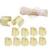 Serviettenringe Gold Serviettenring Schnalle Metall Serviettenring Set Serviettenhalter Serviette...