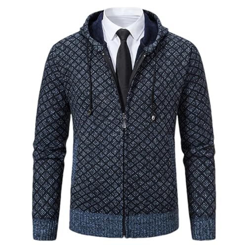 Cardigan pour homme en tricot doublé style vintage chic