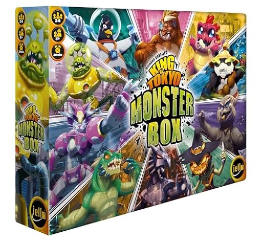 IELLO | King of Tokyo Monster Box | Juego de Mesa | A Partir de 8 años | 2-6 Jugadores | Tiempo de Juego de 30 Minutos | Ya disponible en tu tienda friki favorita! En mundofriki.es!