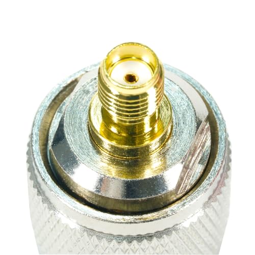 Fohevers 2 Pcs N Male Plug to RP-SMA Female Jack Adapter N Type Coaxial Connector for RF WiFi Antenna Extension Cable Telecom Broadcast Radios Wi-Fi - Image 4