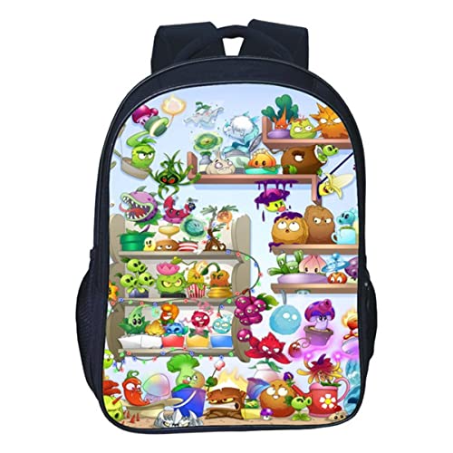 ISaikoy Anime Plants vs. Zombies Backpack Bookbag School Bag Shoulder Bag Messenger Bag Daypack Color B4