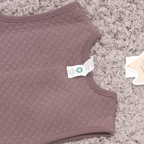 100% Certified Organic Cotton Baby Quilted Jacquard Sleeveless Jacket Soft Vest3