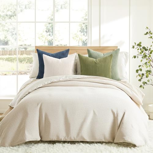 Image of Topfinel Summer Pillow Covers 16x16 Pack of 4 Decorative 16x16 Inch Velvet Boho Pillow Covers Muted Teal for Bed Accent Modern Pillowcase Sofa Livingroom Home Decor