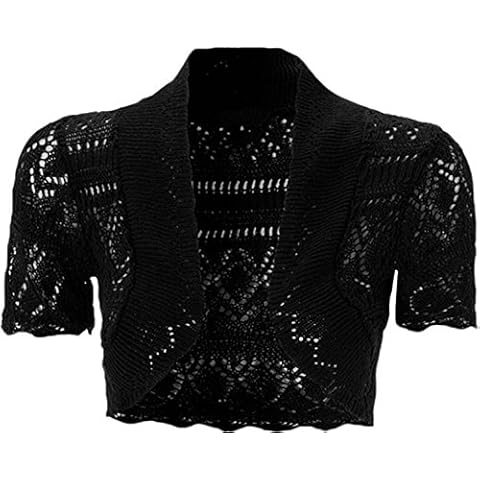 HAAS TRADING® Girls Knitted Crochet Bolero Shrug Cover