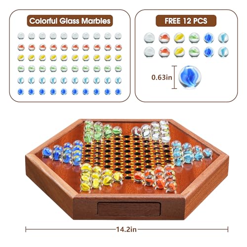 Juego de mesa chino de madera clásico con almacenamiento miniatura 3