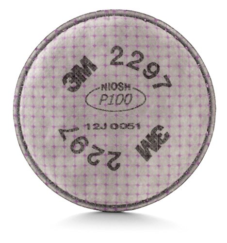 Filtro para partículas 3M 2297 P100 contra vapores orgánicos molestos, 2 unidades