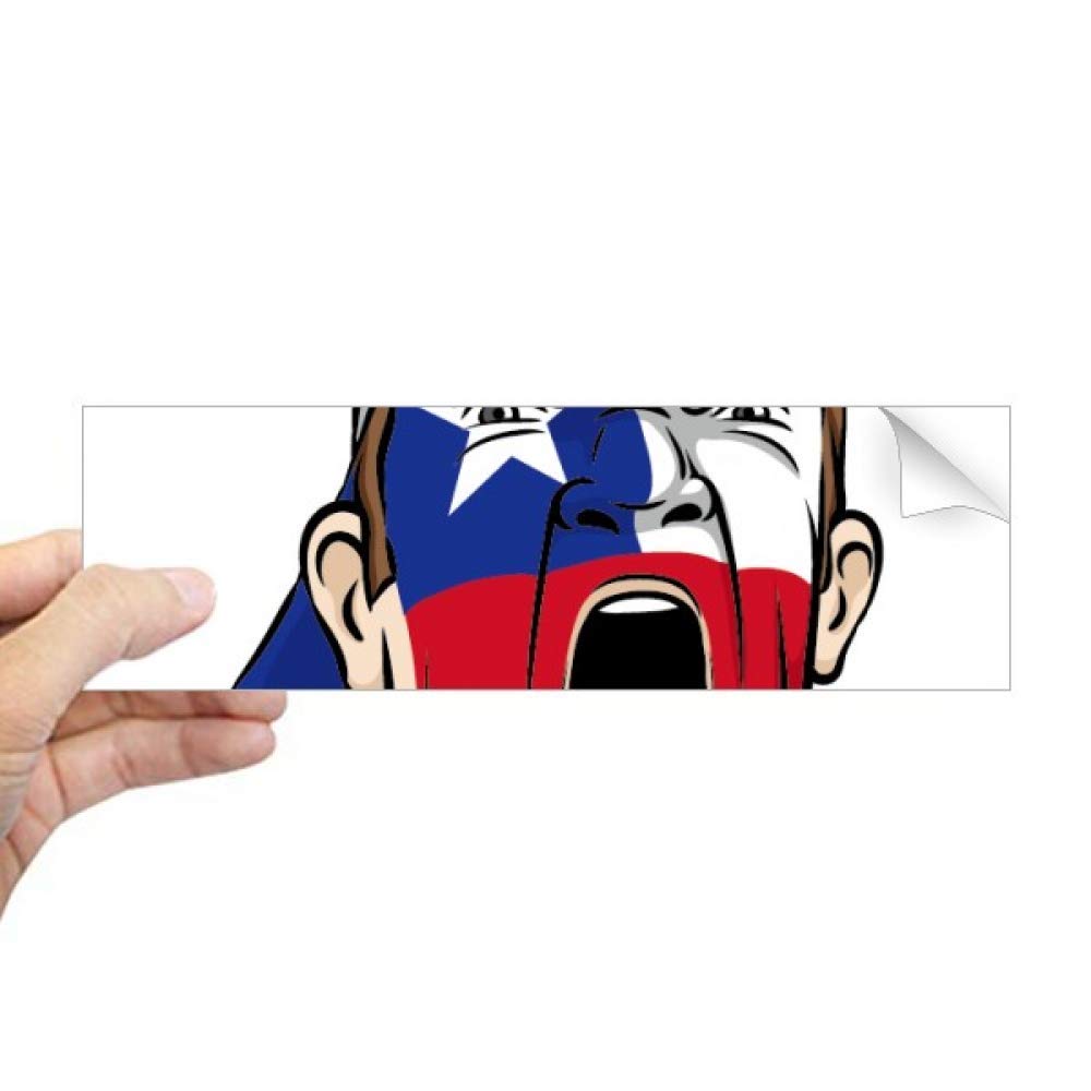 Máscara de Chile para maquillaje facial en partidos y fiestas patrias