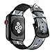 Produktbild Dee Plus Echtleder Armband für Apple Watch Series 1/2/3/4/5/6/SE, Kalb Leder Silikon Uhr Ersatzband Uhrenarmbänder,Edelstahlschließe Einstellbar Premium Leder Armband, Mehrfarben optional