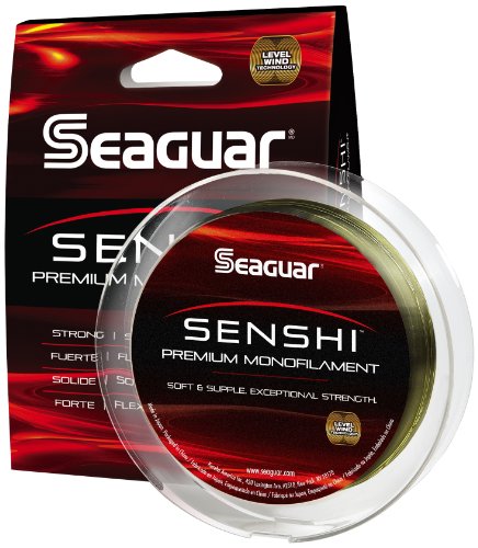 Seaguar Senshi Nylon Monofilament Fishing Line, 8-Pound/200-Yard, Low-Vis Green