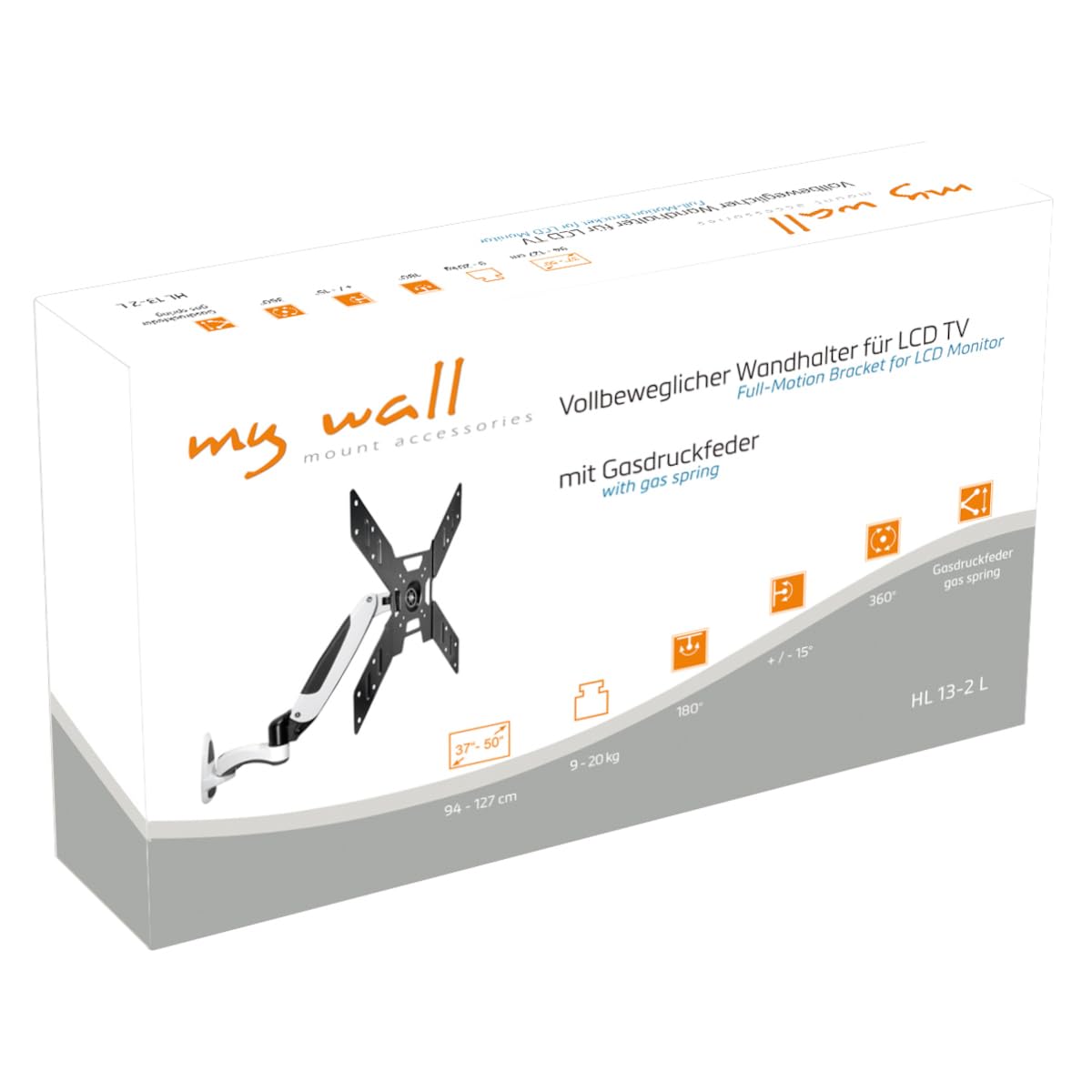 My Wall HL13 – 2L – vollbeweglicher supporto da parete per tv LCD 140 cm (55 pollici)
