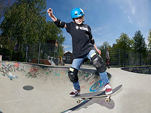 TSG Meta Skate- und Fahrradhelm mit Einstellsystem, für Radfahren, BMX, Skateboarden, Rollerblading, Roller Derby, E-Boarding, E-Skating, Longboarding, Vert, Park, Urban (Satin Blue Tint, L/XL 58-60