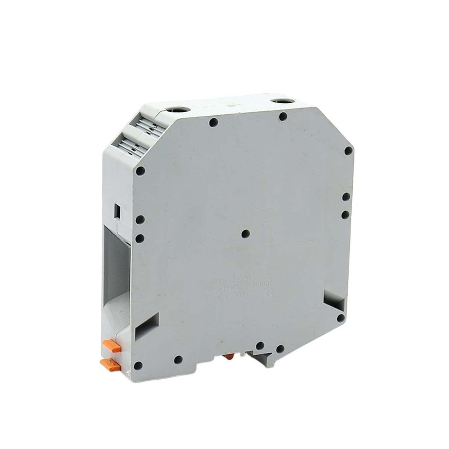1PCS DIN Rail Terminal UK150N 150mm² Square Rail Voltage Cable Terminal Screw Type Connector Electrical Wire Connector UKH150