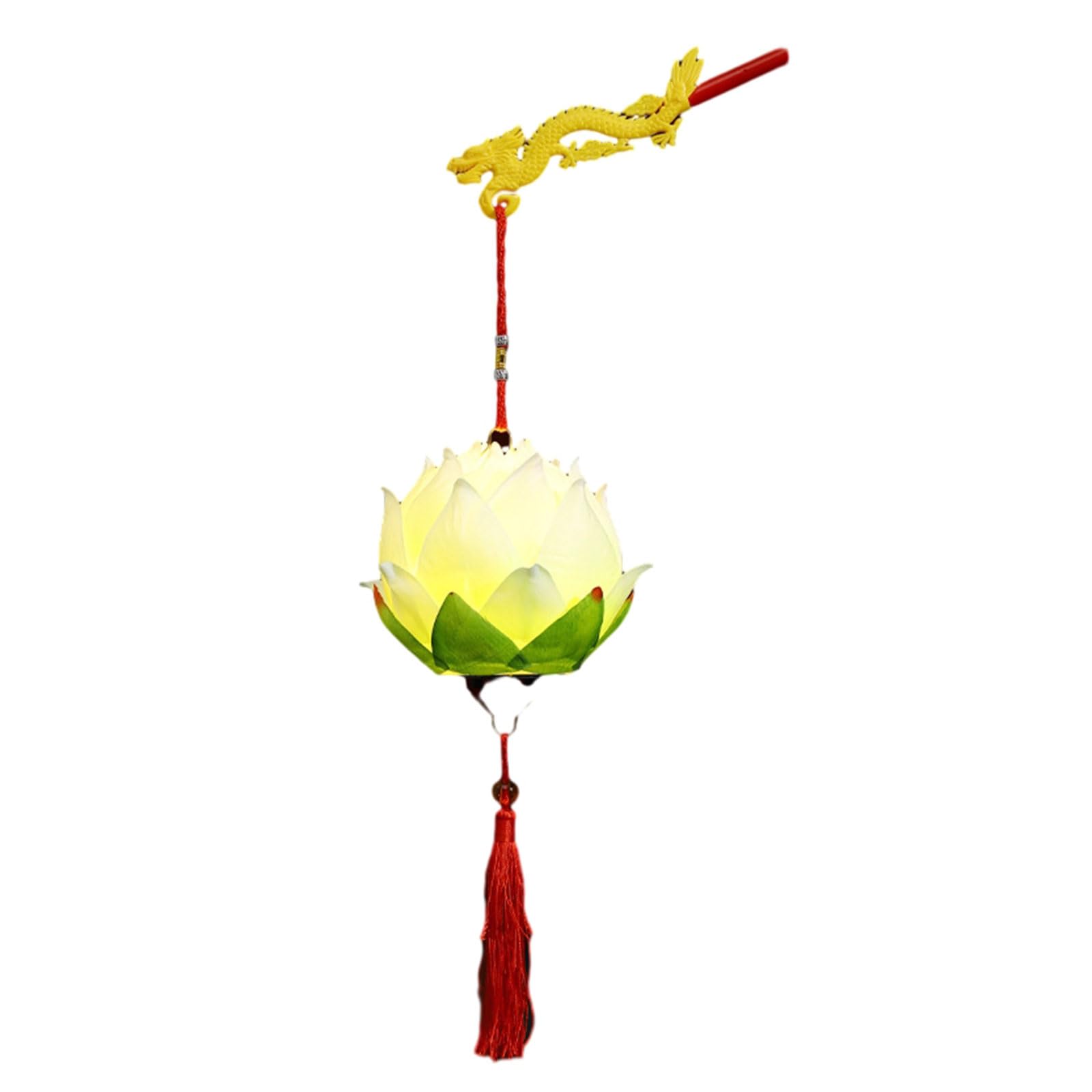 Hsioluted Chinese Traditional Portable Blossom Flower with LED Lights New Year MidAutumn Festival Handheld