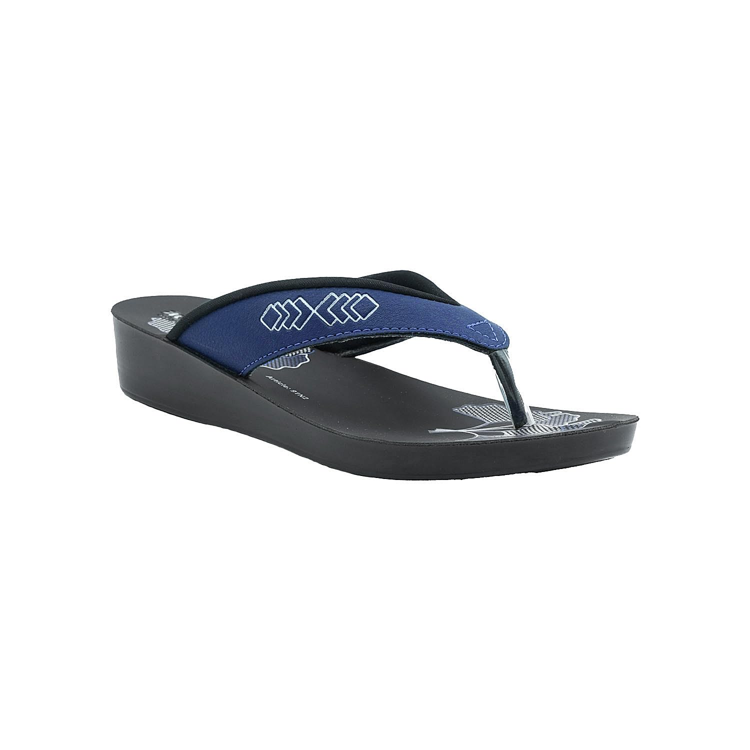 inblu Stylish Fashion Sandal/Slipper for Women | Comfortable | Lightweight | Anti Skid | Casual Office Footwear (91N2_BLUE_35) (B0B84VCWJL) Amazon Price History, Amazon Price Tracker
