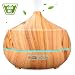 Aromatherapy Essential Oil Diffuser 400ML, INSMART Ultrasonic Cool Mist Humidifier with 7 Color LED Lights| 4 Timer| Waterless Auto Off for Bedroom Office Yoga Spa - Light Wood Grain