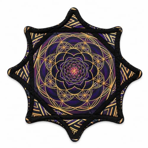 QYXLZUR Flowstar Spinning Cloth, 24 Inch 300g Flow Star Prop, Mandala