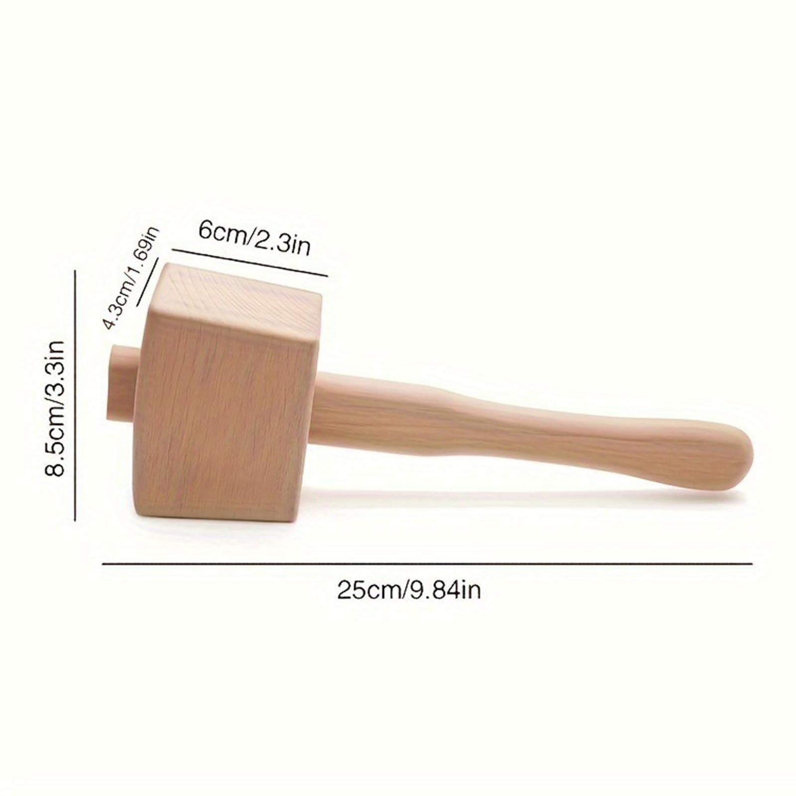 Maillet En Bois avec Manche, Outil de Menuisier, de Qualité Supérieure, Marteau de Menuisier