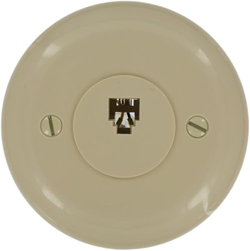 Leviton 40229-I Jack modular redondo, marfil