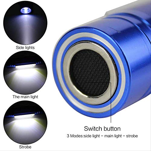 BAJIE Flashlight Portable Led Headlamp Flashlight 3 Modes Waterproof Outdoor Camping Head Torch Light 18650 Night Fishing Lamp 110Mm Blue - Image 3