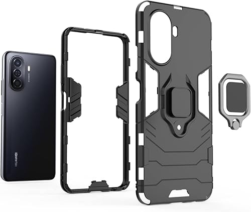 Miniatura 4 de Funda para Huawei Nova Y70 Caso, Funda para Huawei Nova Y70 Plus, Soporte de montaje magnético para Huawei Nova Y70 MGA-LX9 Case Rojo