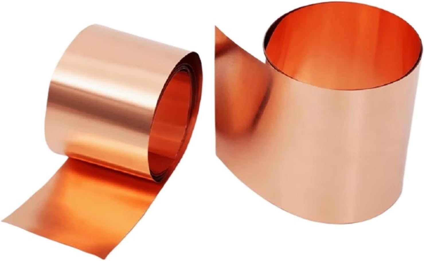 0.1-1mm Thick .1mm .15mm .2mm .25mm Pure Copper Strip Foil Coil(Thickness 0.5mm,Width 50mm 1 meter)