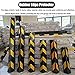 Garage Wall Protector Wall Corner Guards Garage Wall Guards for Car Front Bumper, Rubber Corner Shield Protection Bar Car Door Bumpers for Garage Pole Padding with Safety Strips, Garage Wall Padding (
