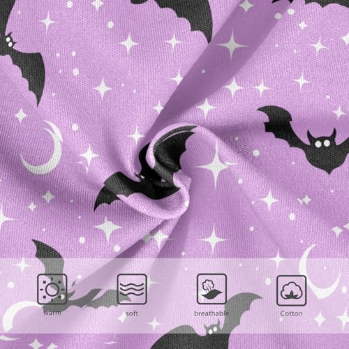 Little Girl Underwear Toddler Panties Kids Undies Halloween Bats Moons Soft Cotton Briefs 2T-8Y3