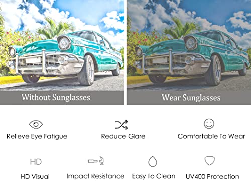 Square Oversized Sunglasses Women Trendy - 70s Vintage Big Sunglasses for Women Men, Large Plastic Frame Sunnies4