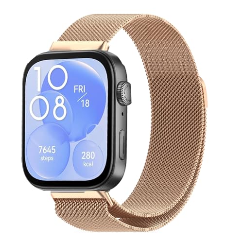 [KONXISA] �����o���h HUAWEI WATCH FIT5 / FIT5 Pro �Ή� �o���h ���C�X�e�����X���ߋ��� �������� ���͂Ȏ� �ʋC ���b�V�� �o���h �y�ʁA���K�A�ϋv���A�h���� �h�� �j�����p �_�u���J���[ �X�^�C���b�V�� �r���v�x��