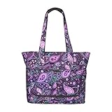 Ricardo Beverly Hills Mar Vista Tote,  Purple Paisley, 18-Inch